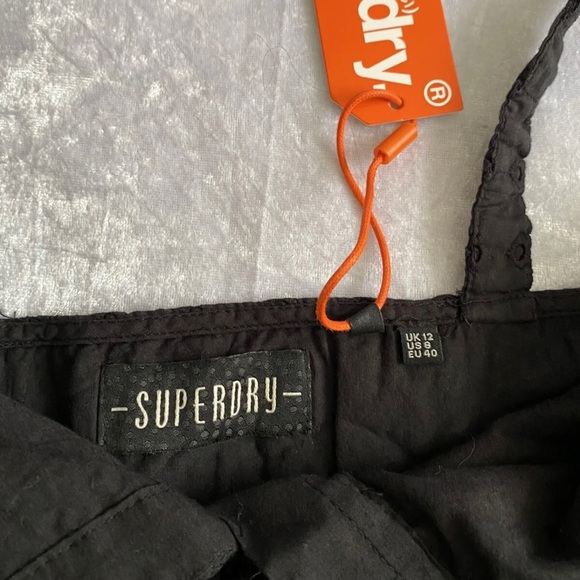 Superdry Women's Daisy Midi Dress, Black, M Size:12 - Picture 3 of 4